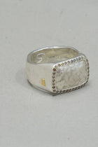 nasma ring silver cognac diamonds