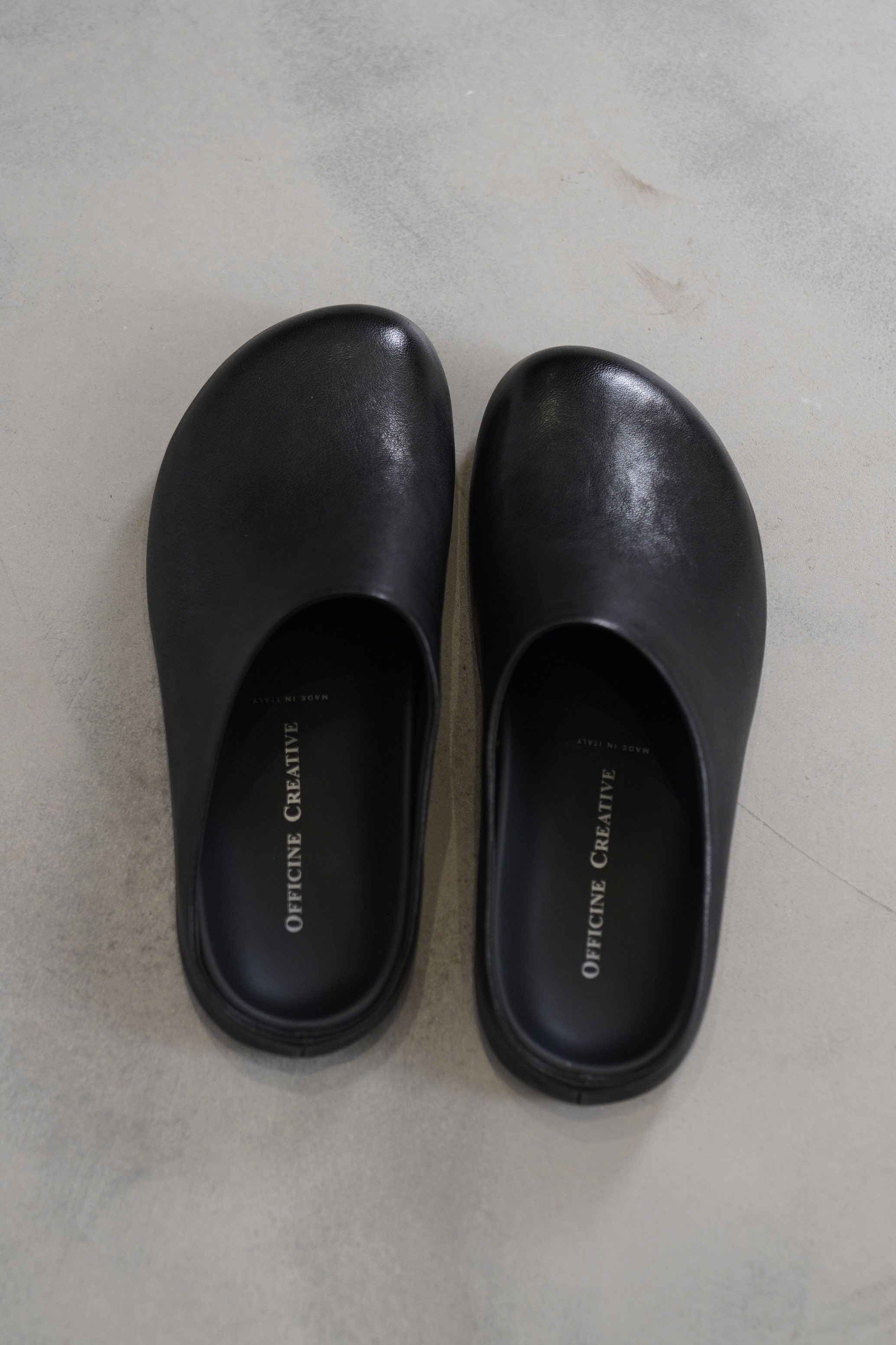 babouche 101 mule sandals leather black