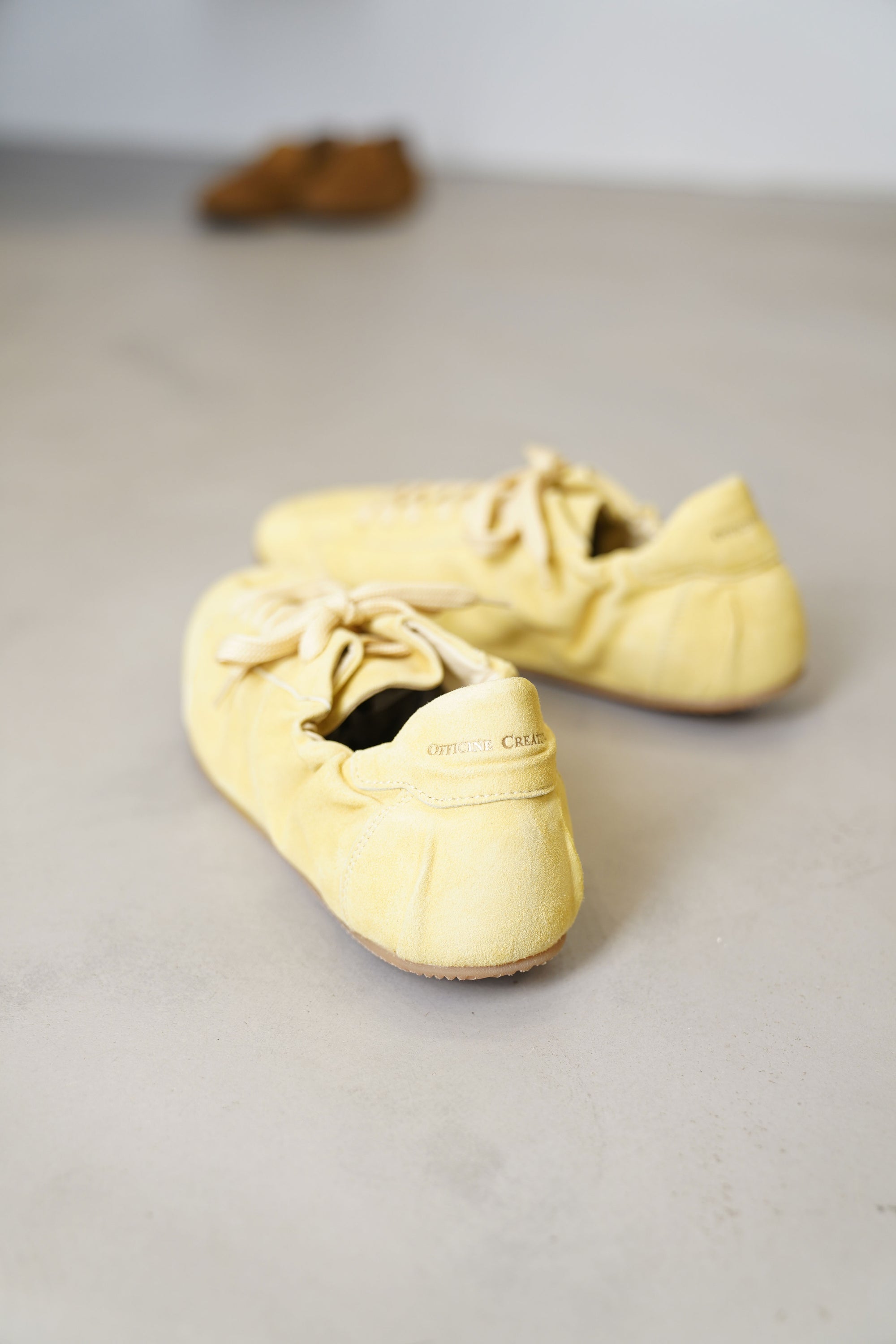 ballet 102 suede leather sneakers semola