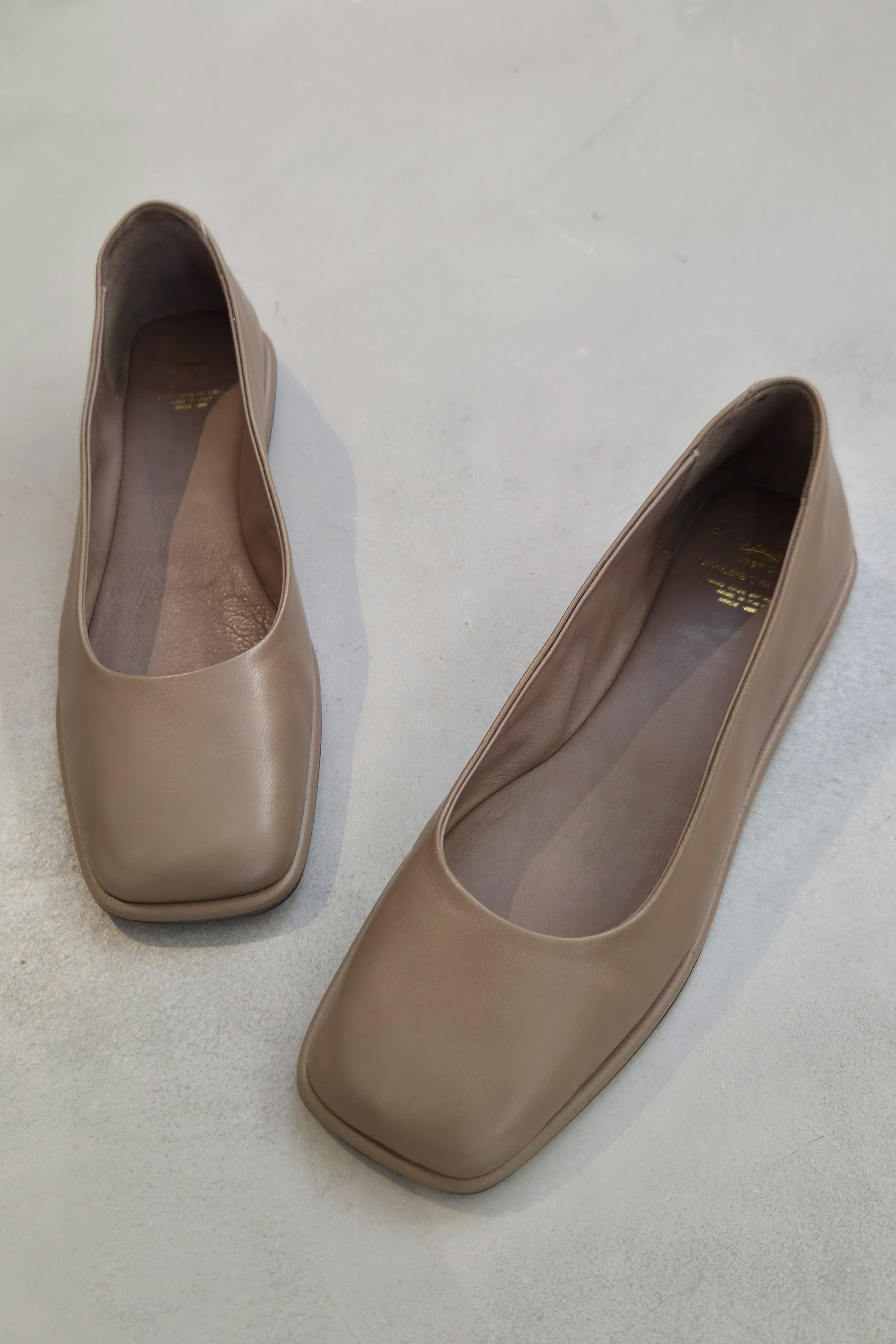 clover 003 ballerina shoes leather guanteria lead