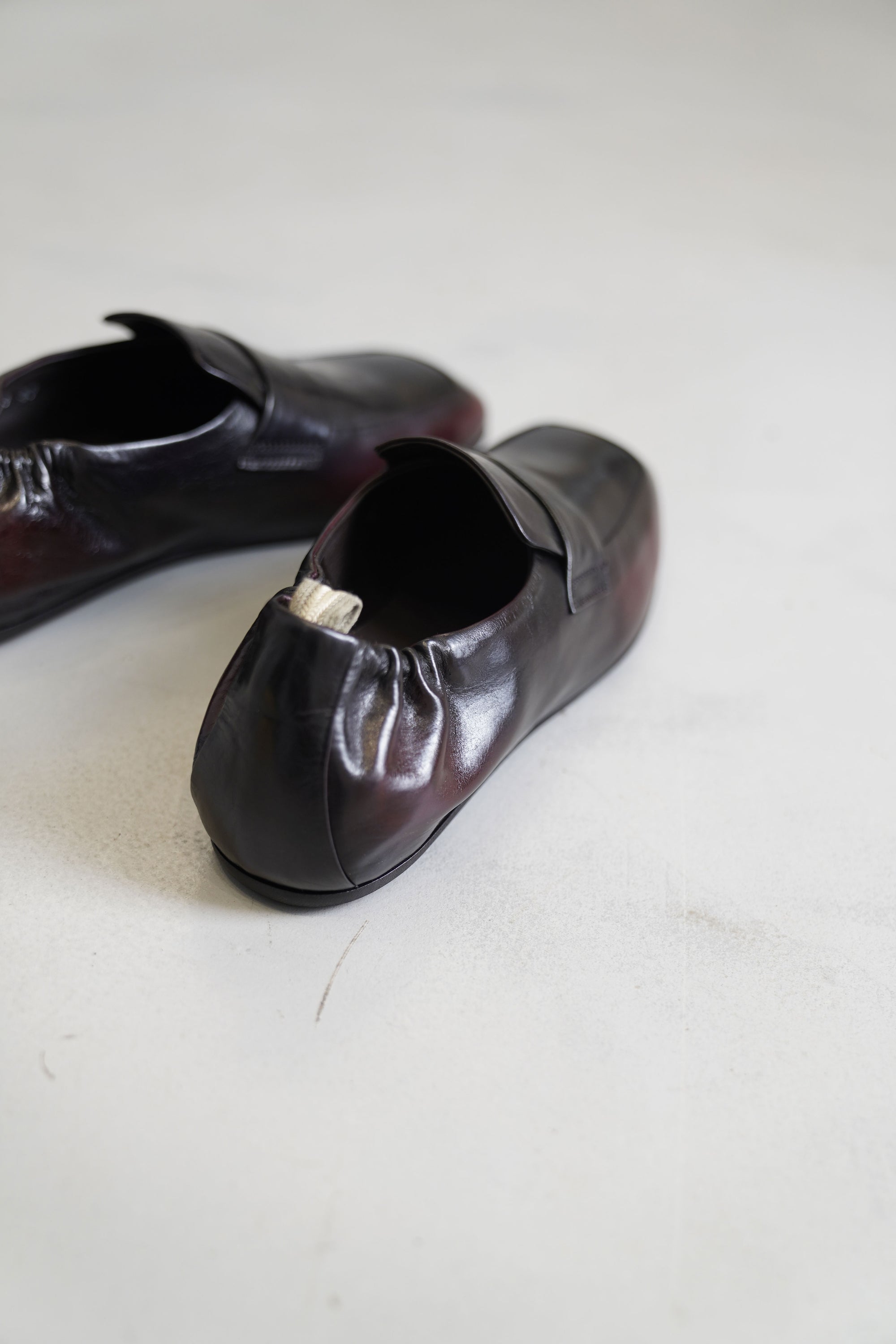 fontriers 101 leather loafers bordeaux super black