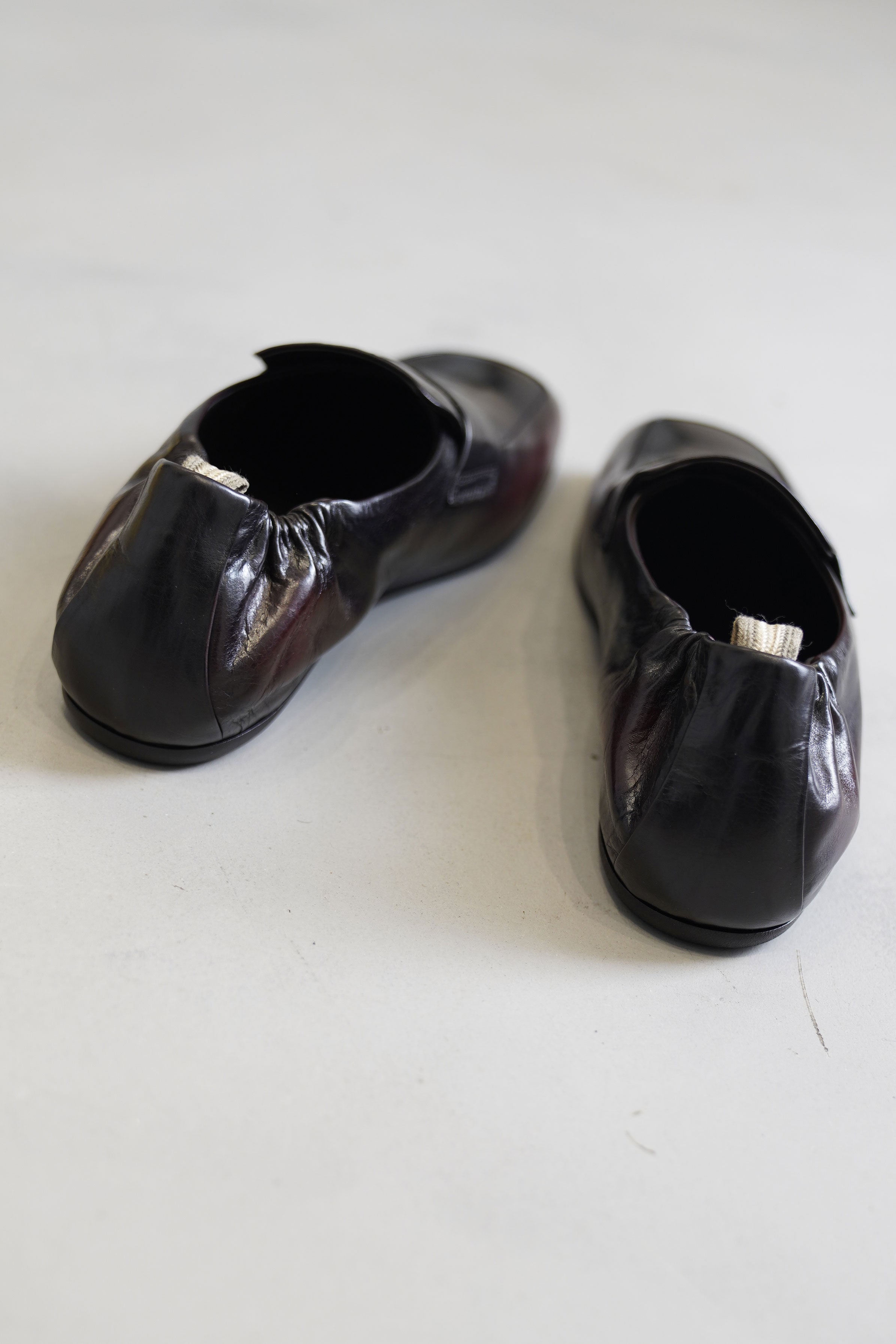 fontriers 101 leather loafers bordeaux super black