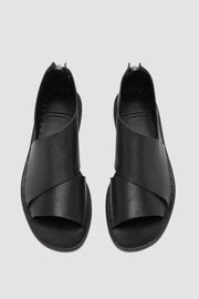 itaca 046 leather sandals ignis black