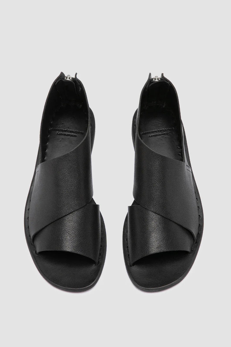 itaca 046 leather sandals ignis black