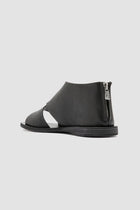 itaca 046 leather sandals ignis black