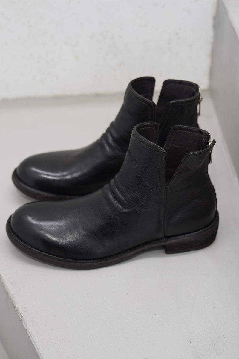 legrand 169 leather zipped boots ebony