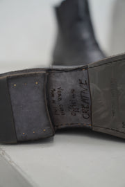 legrand 169 leather zipped boots ebony