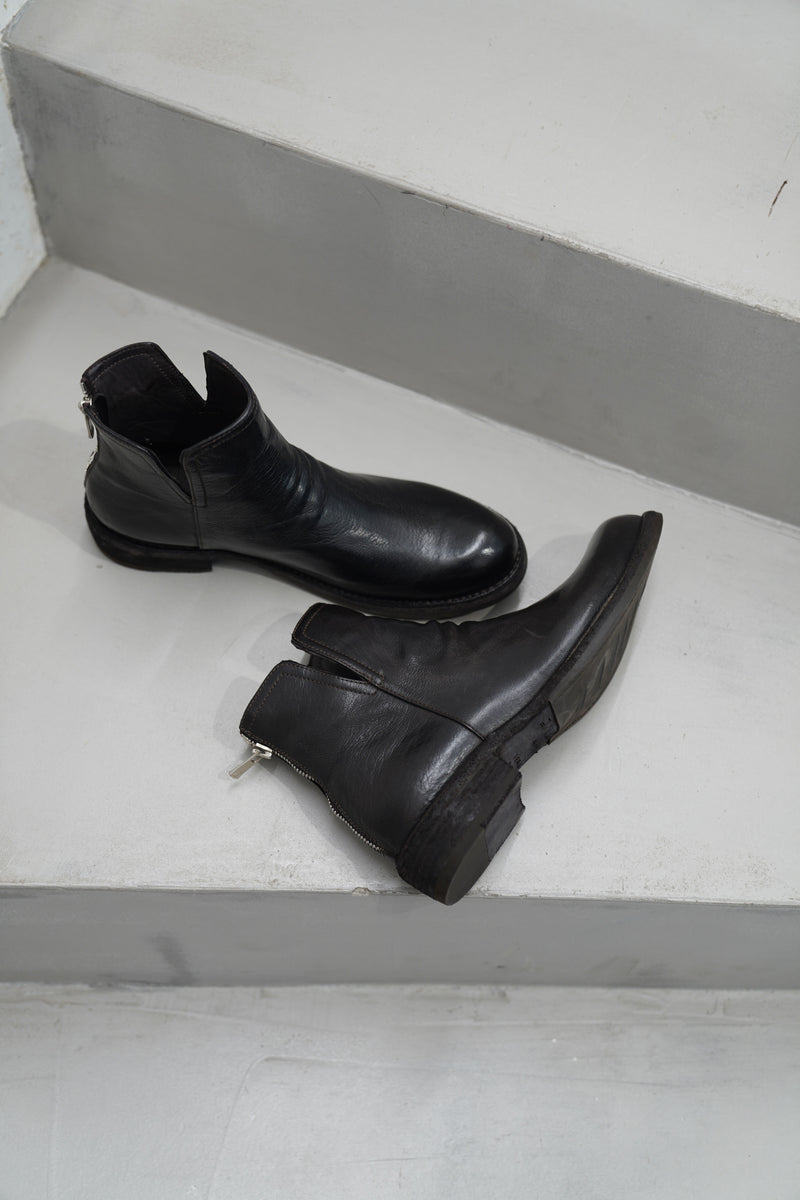 legrand 169 leather zipped boots ebony