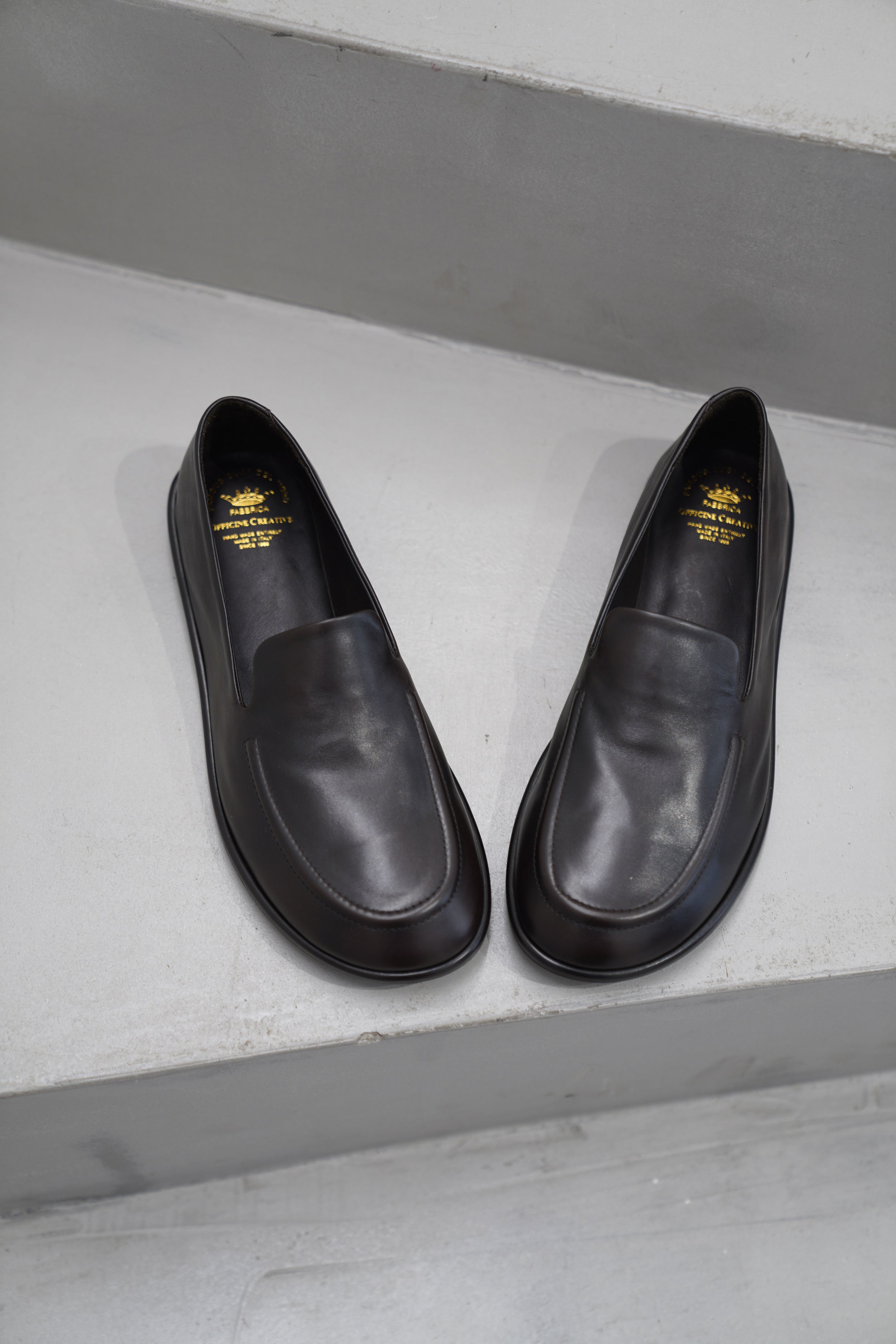 mienne 101 leather loafers brown