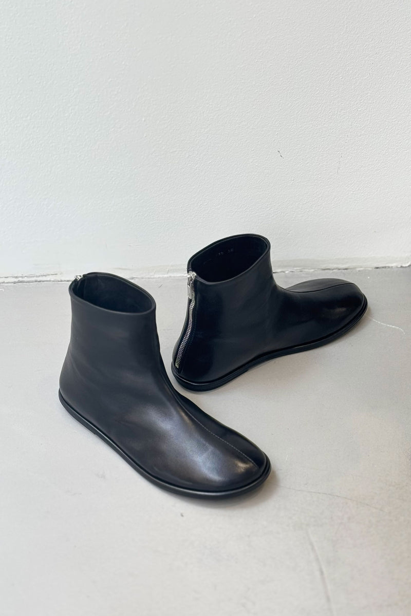 Officine Creative Mienne 115 black leather boots handcrafted in Italy in soft supple leather