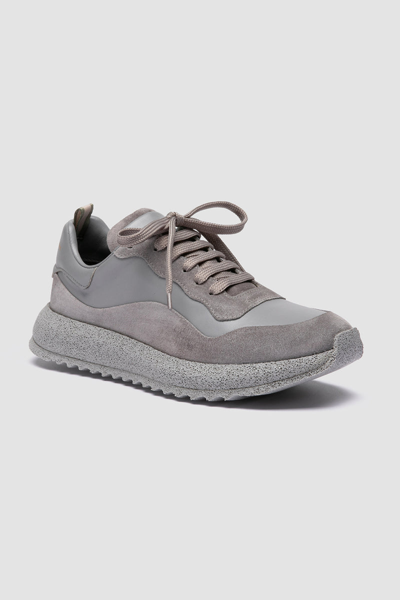 race rubrex 101 leather sneaker grey