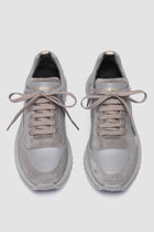 race rubrex 101 leather sneaker grey