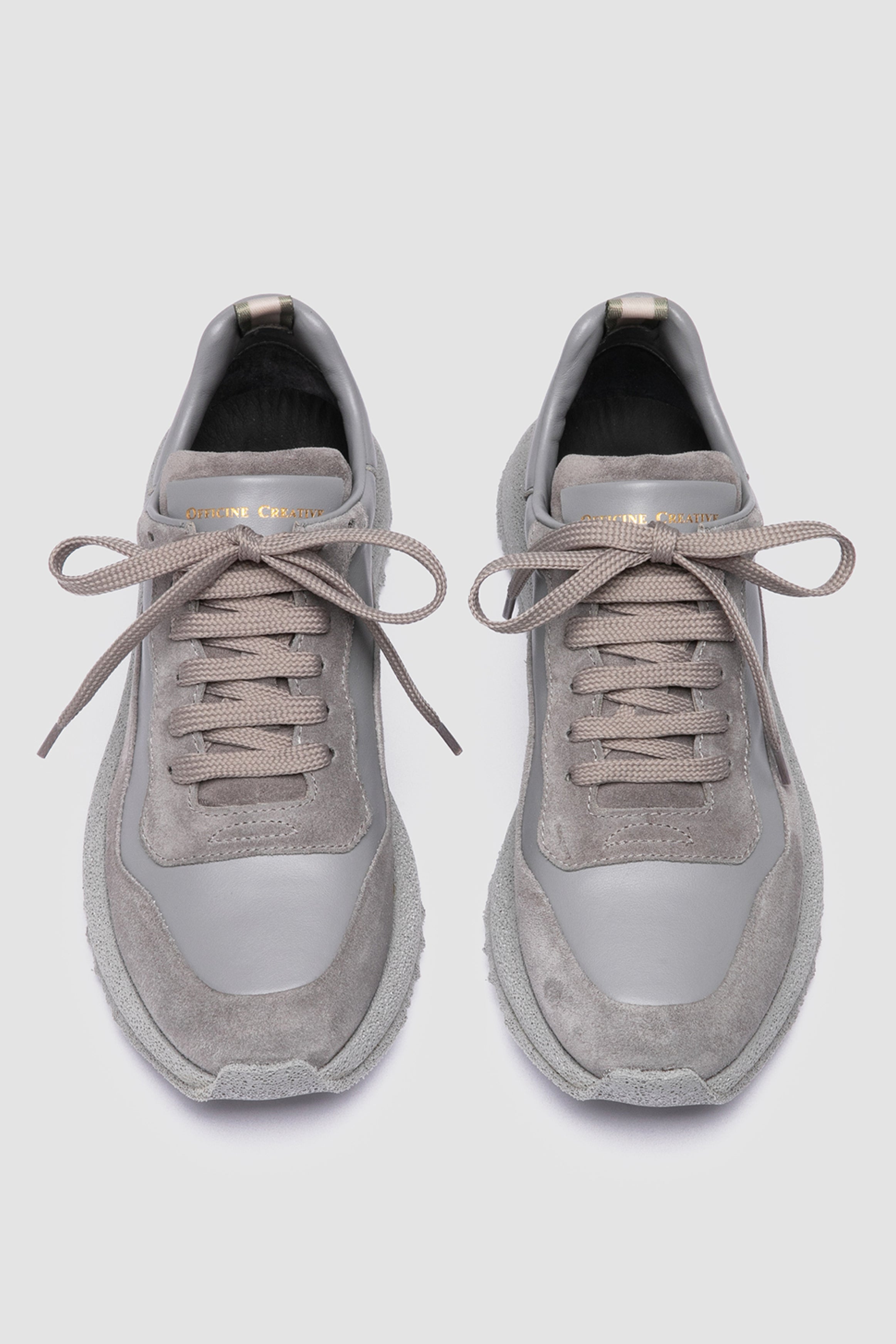 race rubrex 101 leather sneaker grey