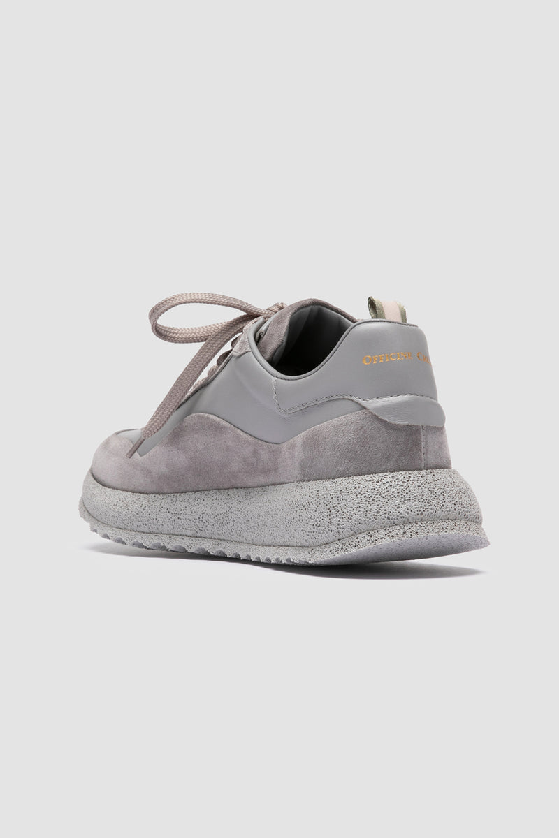 race rubrex 101 leather sneaker grey