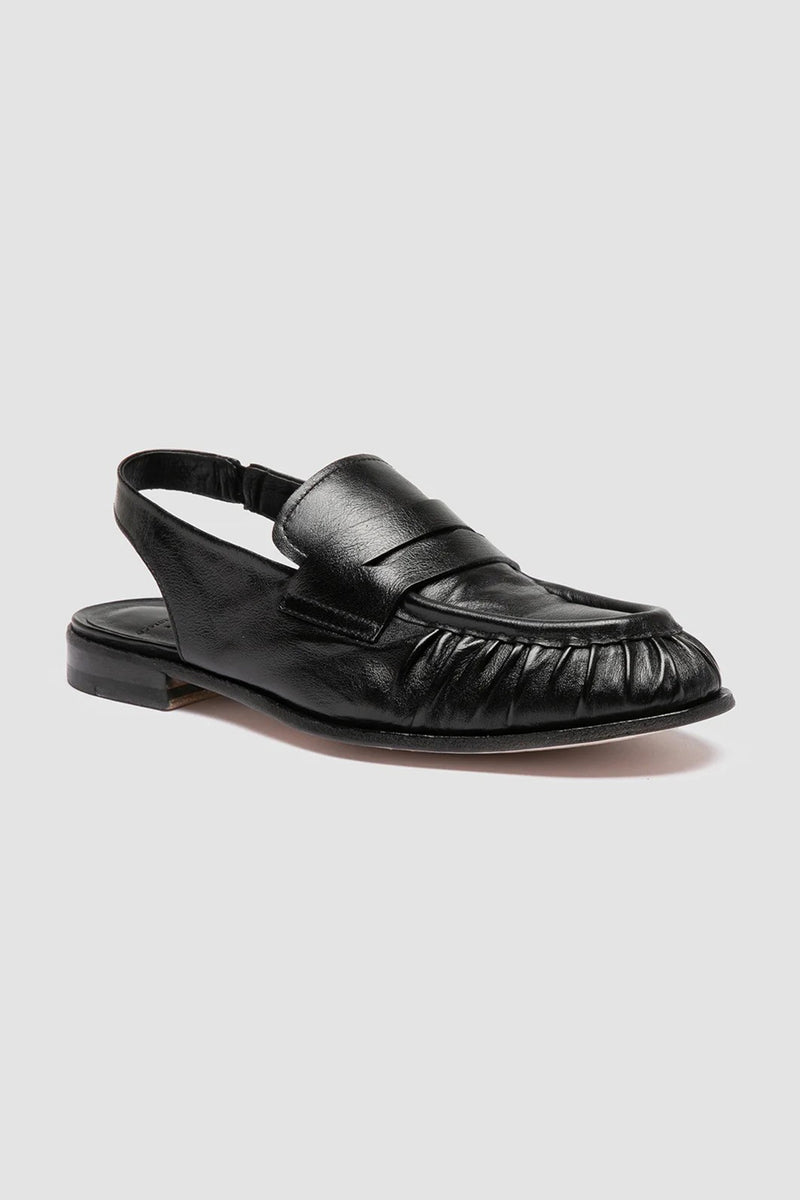 solitude 102 slingback sandals leather black