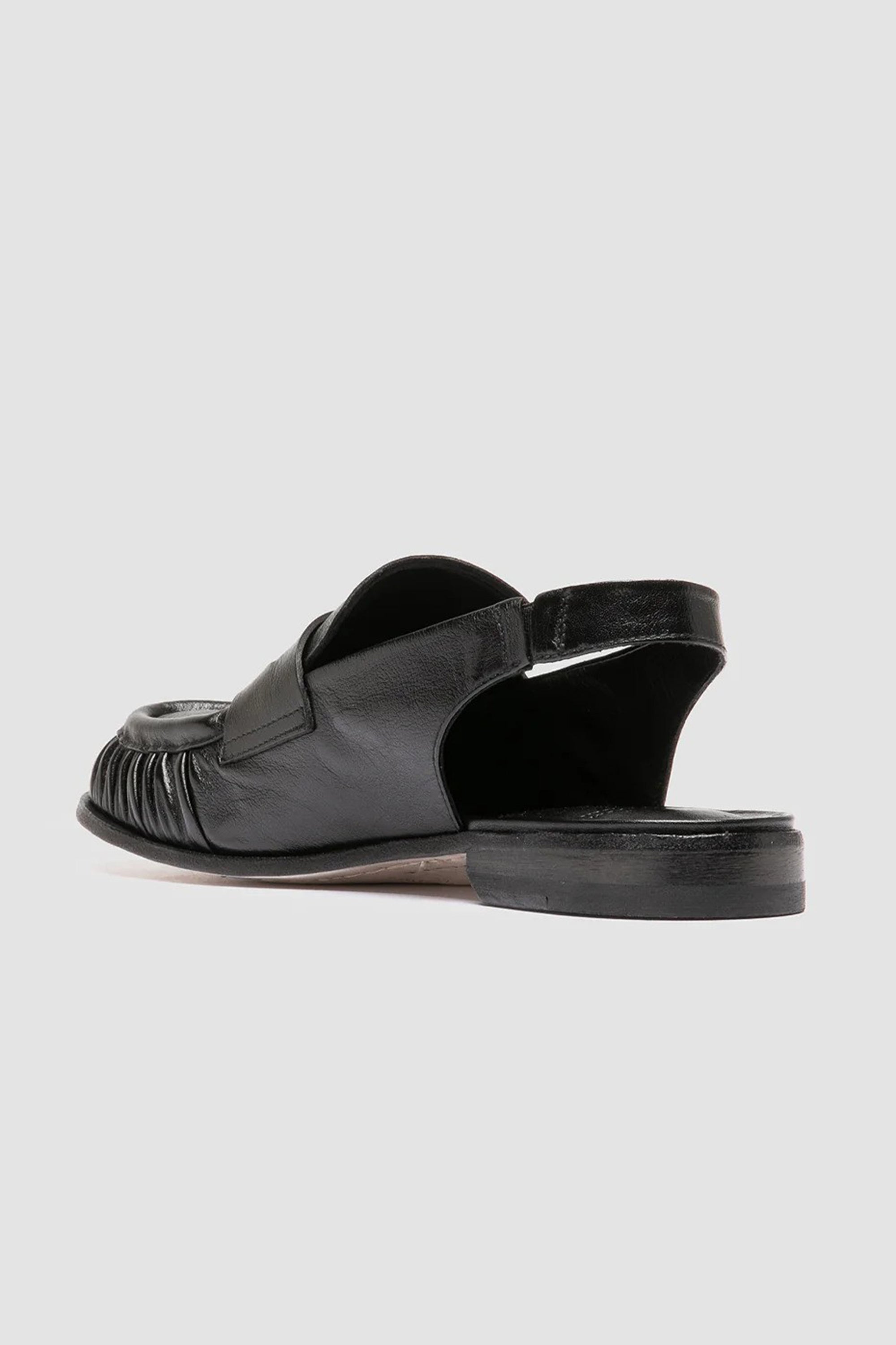 solitude 102 slingback sandals leather black
