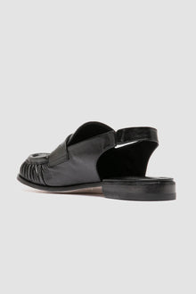 solitude 102 slingback sandals leather black