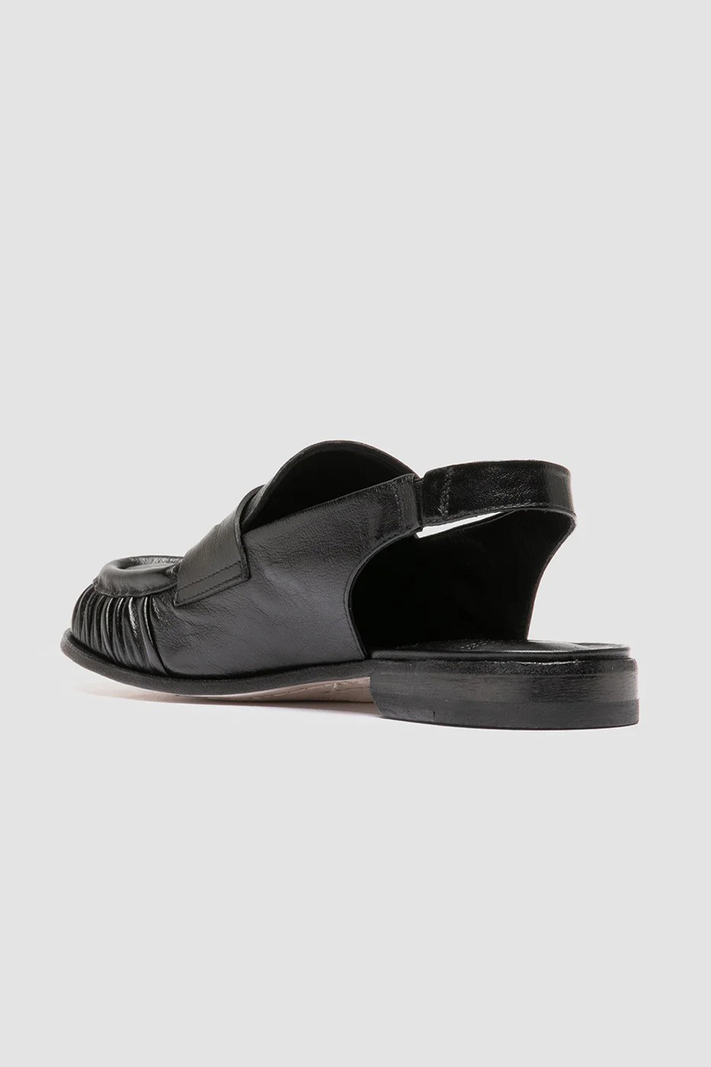 solitude 102 slingback sandals leather black