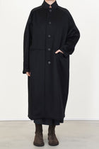 hiro coat wool cashmere black