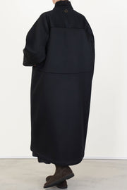 hiro coat wool cashmere black