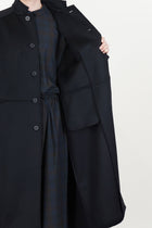 hiro coat wool cashmere black