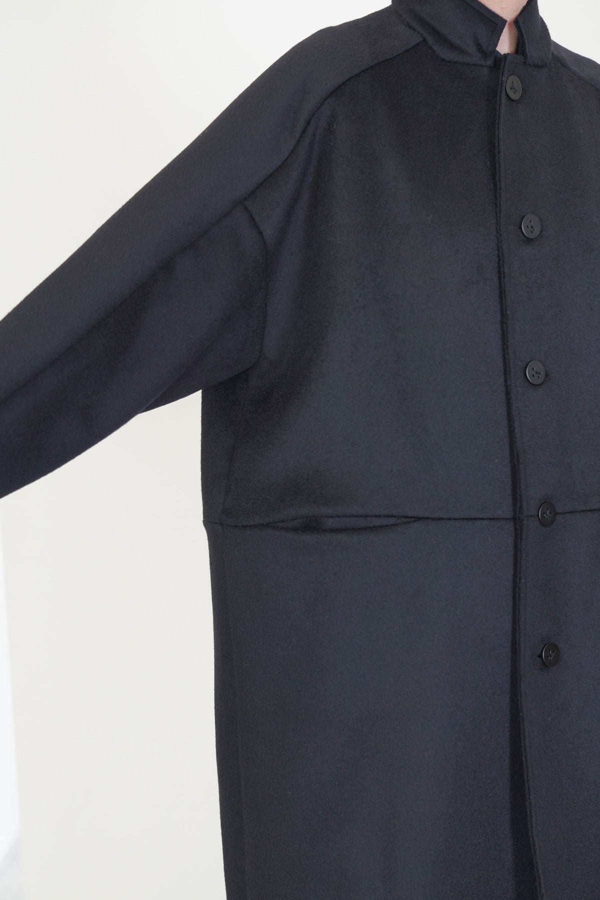 hiro coat wool cashmere black