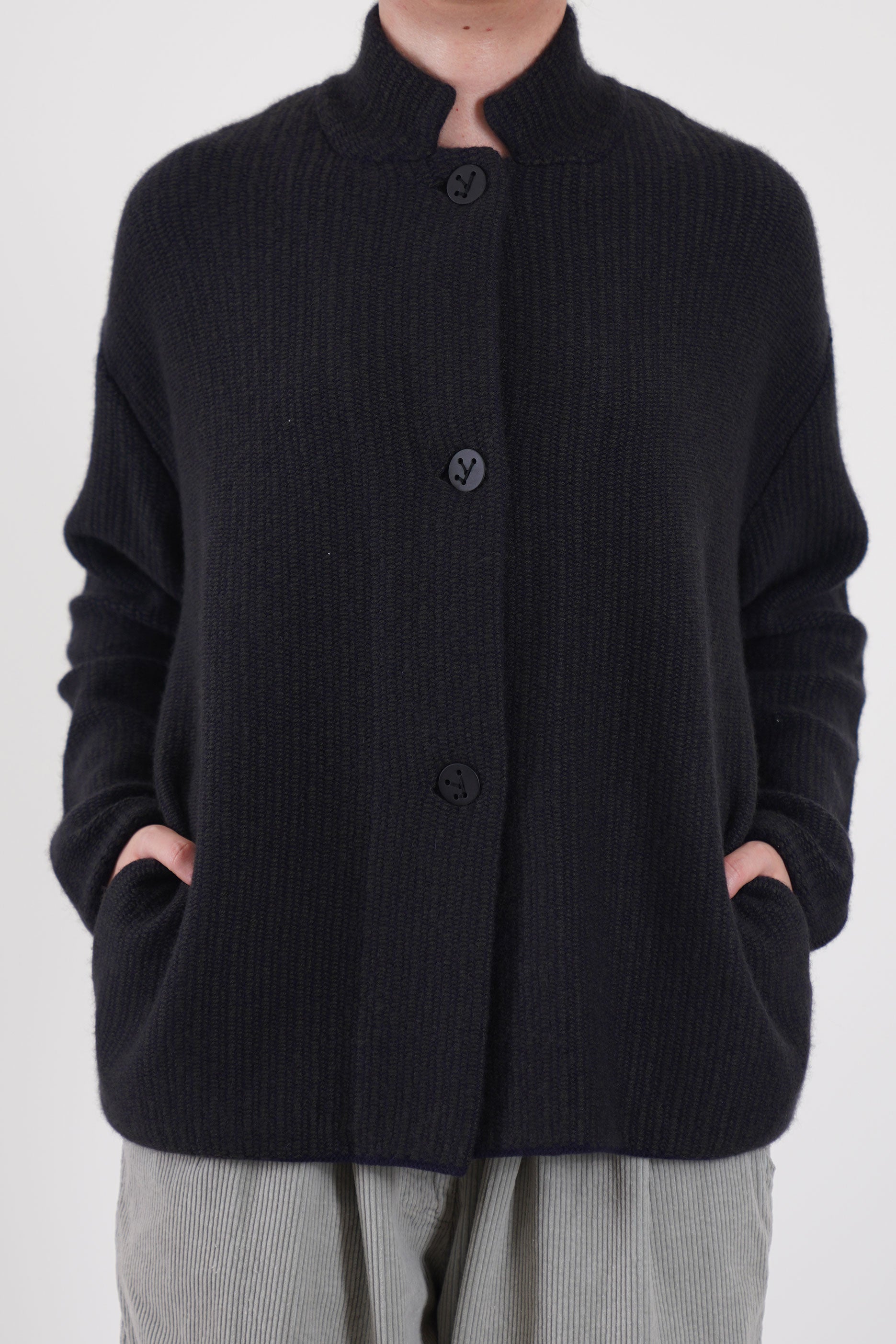 dawn cardigan cashmere forest ocean