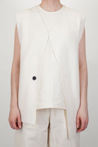 front view of oyuna moon jacket cashmere ivory