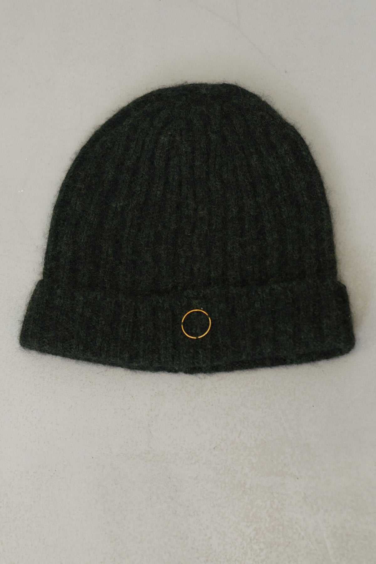 ribbed hat orb cashmere silk pine jet