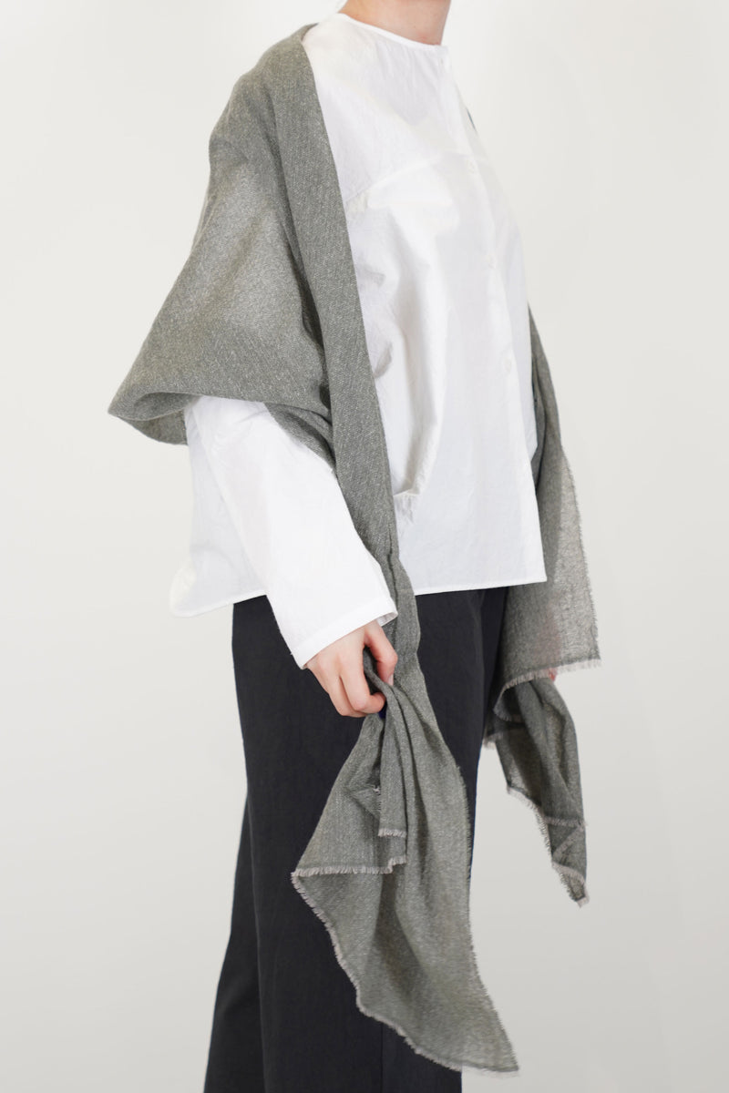 sera shawl cashmere leaf