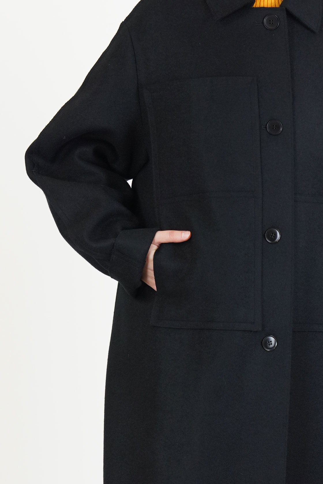 shield coat cashmere black