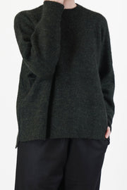 sweater mori cashmere silk pine jet