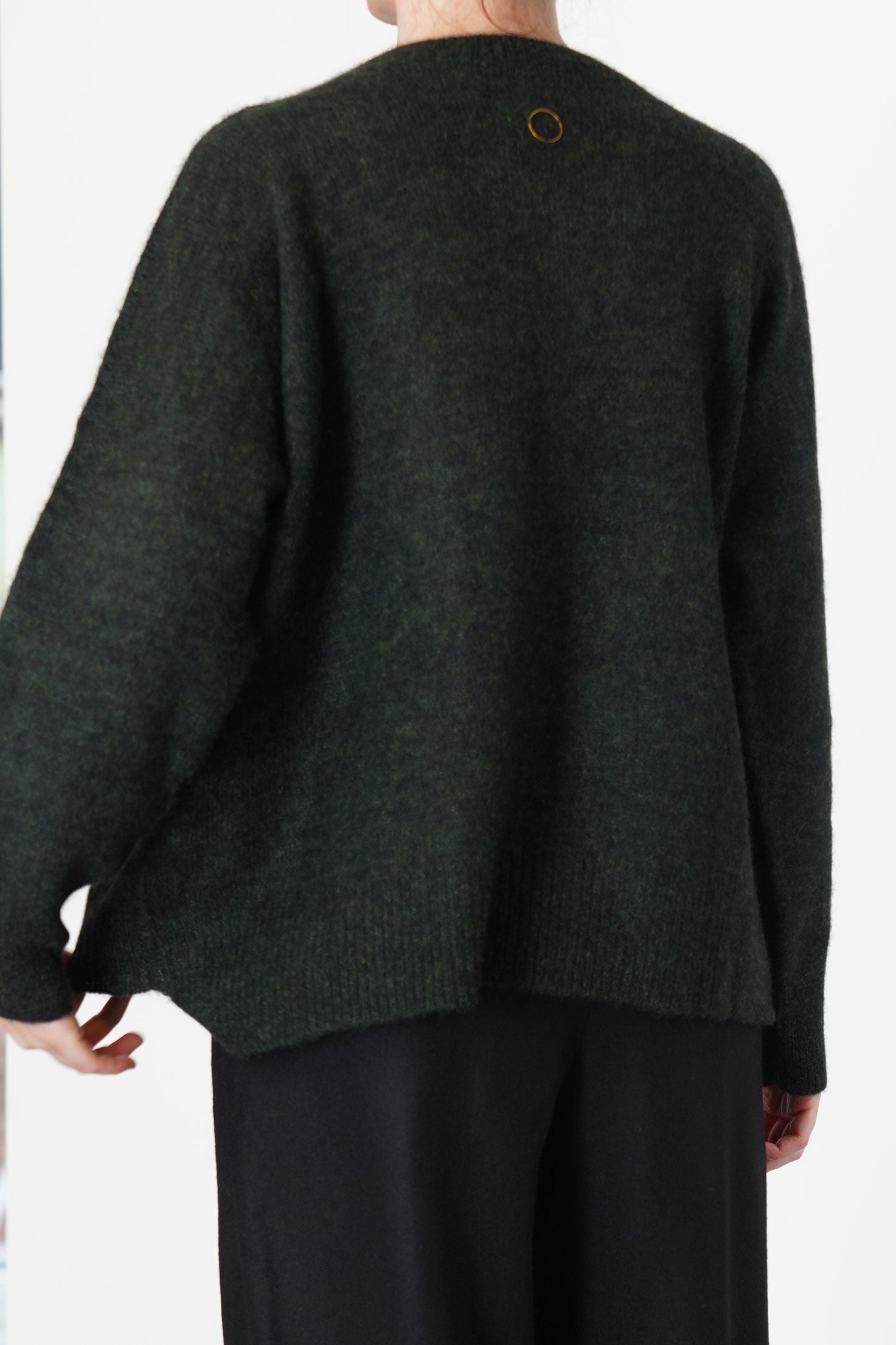 sweater mori cashmere silk pine jet