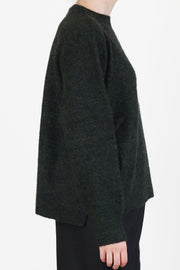 sweater mori cashmere silk pine jet