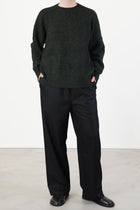 sweater mori cashmere silk pine jet
