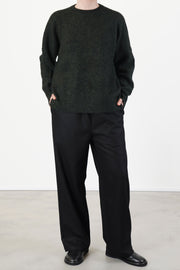 sweater mori cashmere silk pine jet