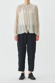 cotton silk blouse ivory