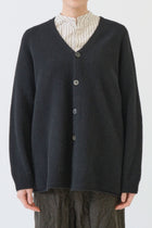 fine wool cardigan black
