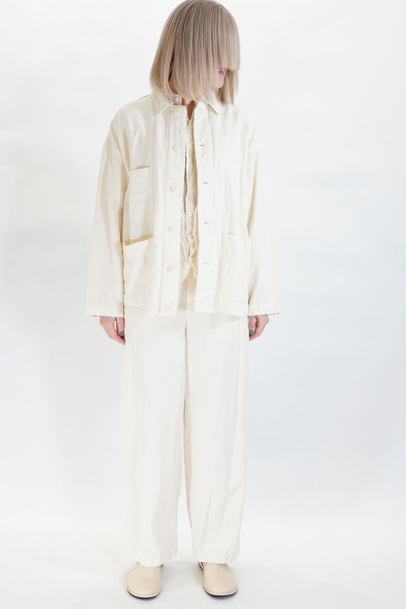 cotton linen jacket natural