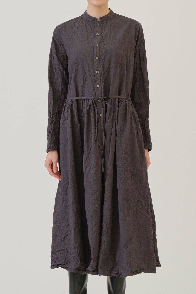 cotton typewritter dress charcoal