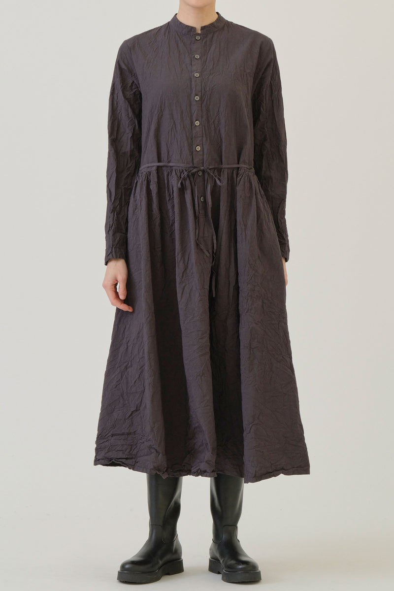 cotton typewritter dress charcoal