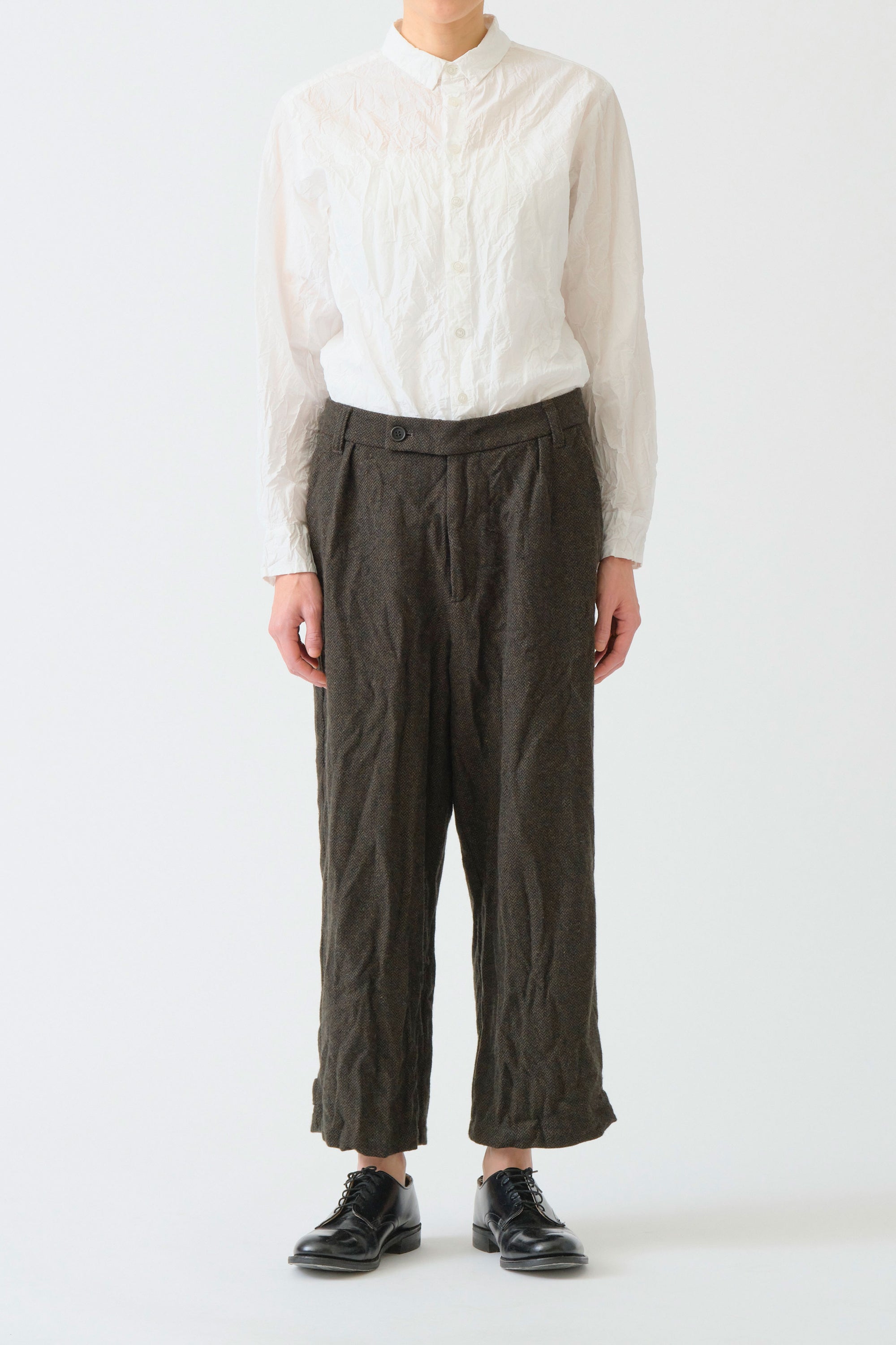 cotton typewritter blouse white