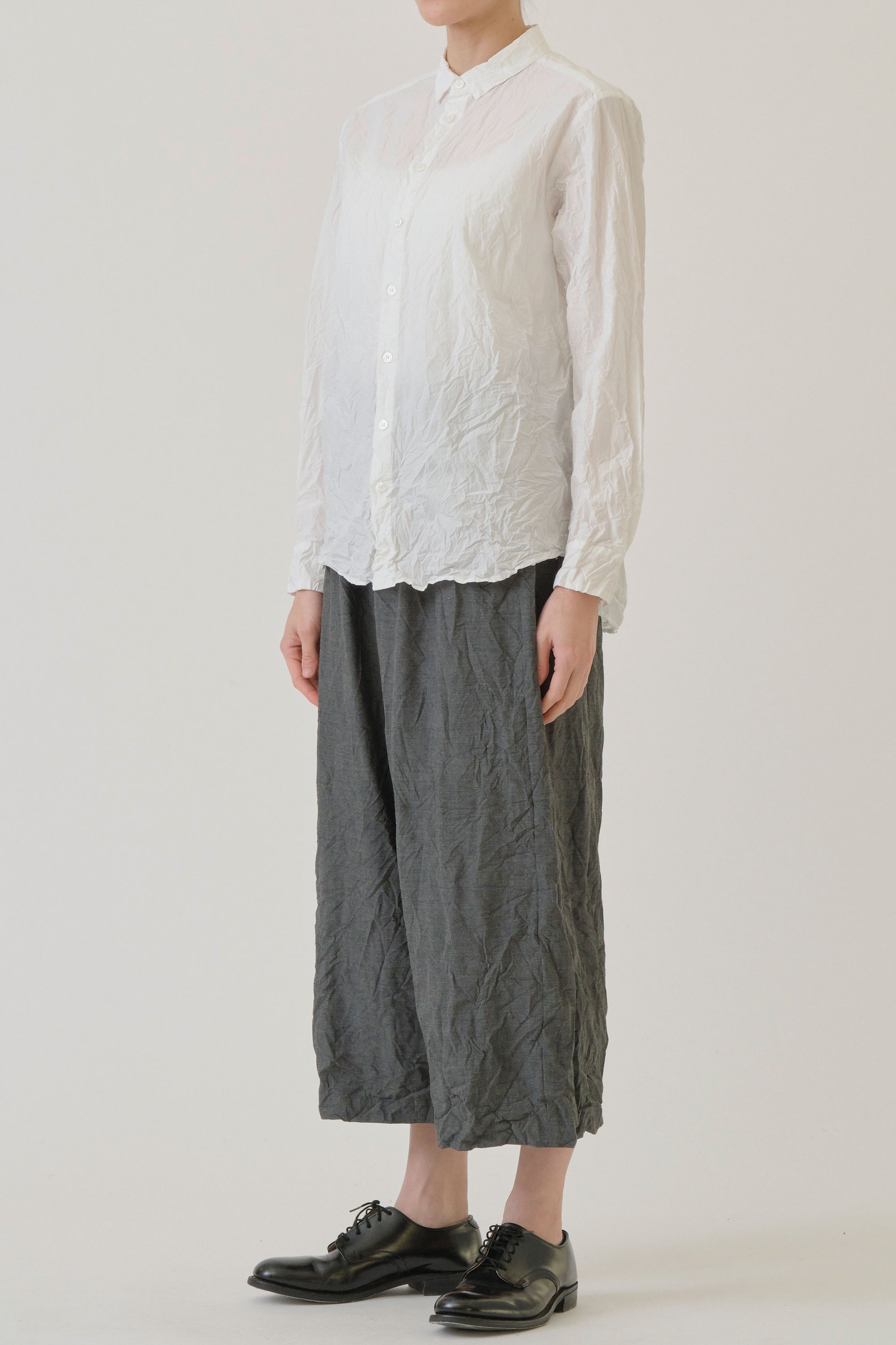 cotton typewritter blouse white