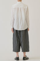 cotton typewritter blouse white