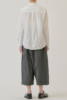 cotton typewritter blouse white