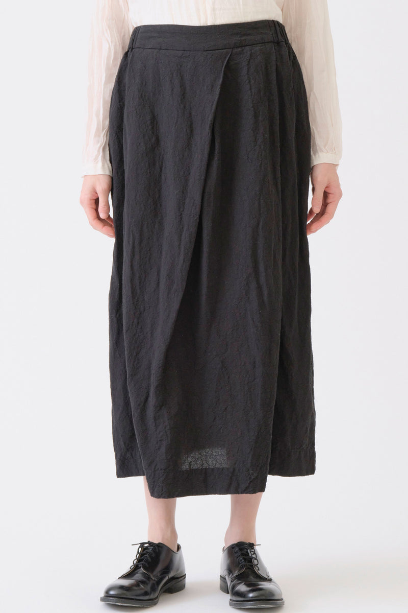 natural washed skirt black