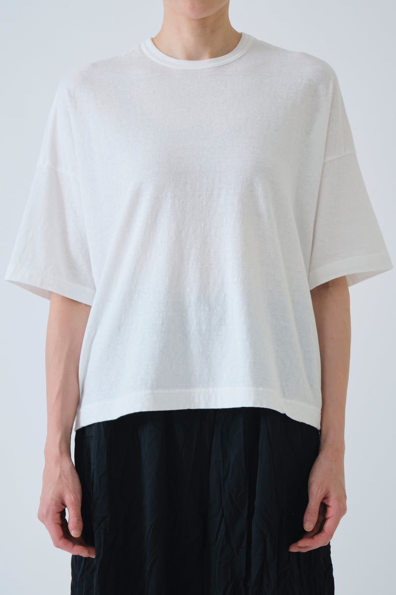 oversize jersey t-shirt white