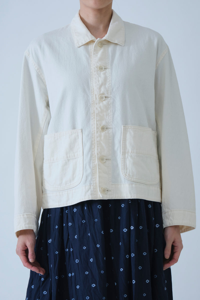 natural denim jacket ivory