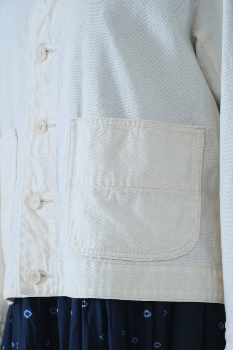 natural denim jacket ivory
