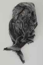 romantic travel print scarf cashmere charcoal